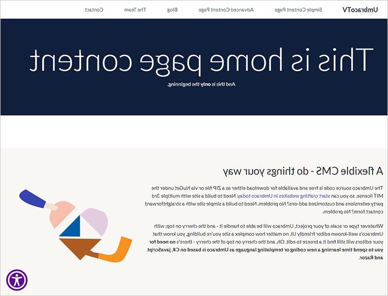 umbraco wcag website accessibility